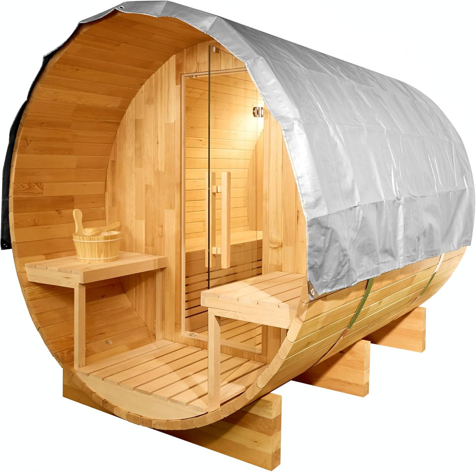 Sauna 6 Personas de Vapor con Estufa de Piedras | Cuida la Piel I Elimina toxinas I Reduce el estrés | Radio I USB I Bluetooh