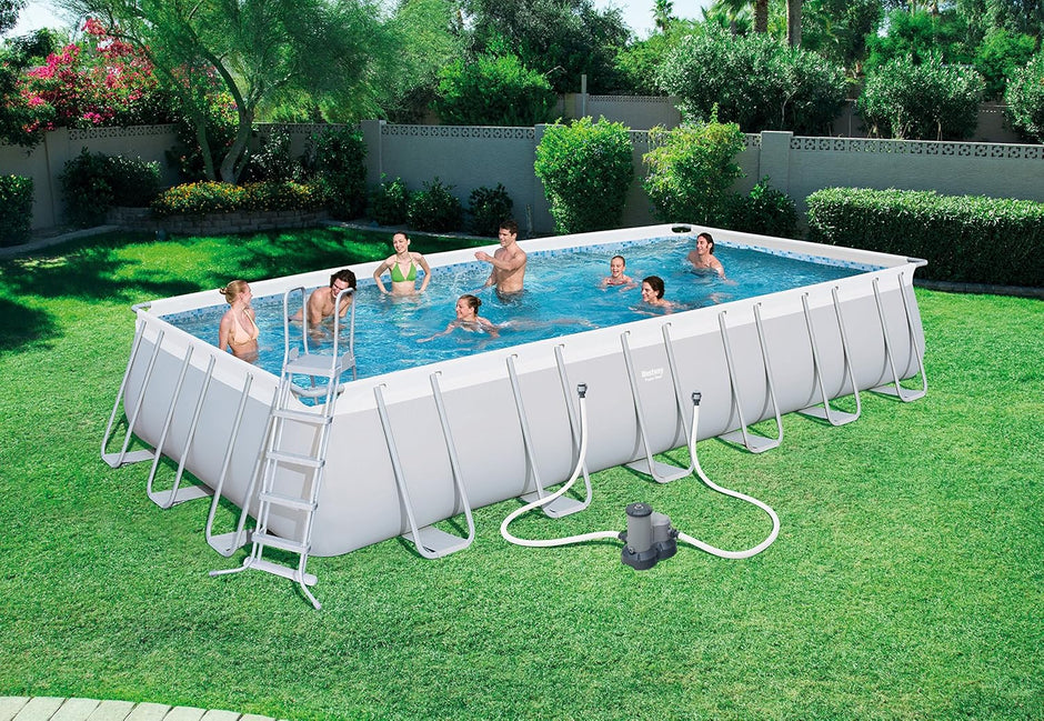 Piscina Rectangular Con Depuradora 732x366x132 cm
