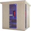 Cabina de infrarrojos para exteriores (incluye piedras de sauna, cubeta con creador, termómetro y reloj de arena)