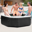 Spa hinchable 4 personas octogonal, Burbujas Deluxe y chorros de agua (55081)
