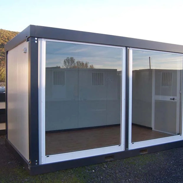 Contenedor Helsinki de 4,8 × 3,5 m para oficina, taller o sala de reuniones