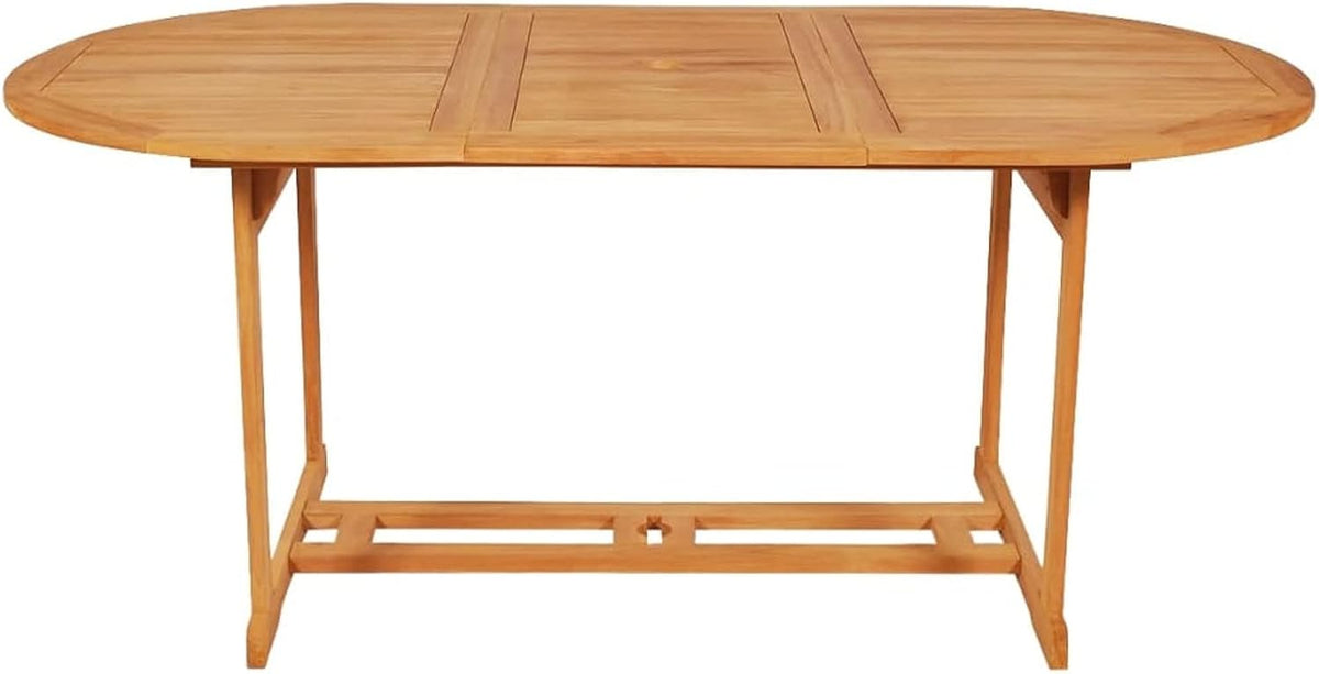 BaraSh Conjunto de Comedor de jardín 7 Piezas Madera Maciza de Teca