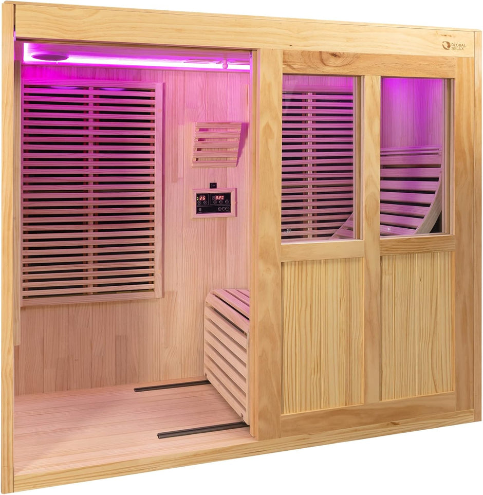 Sauna de Carbono Individual de Cuerpo Entero reclinado