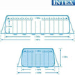 Piscina Ultra XTR con marco 7,3 x 3,7 x 132,1 cm con filtro, bomba, cubierta, escalera
