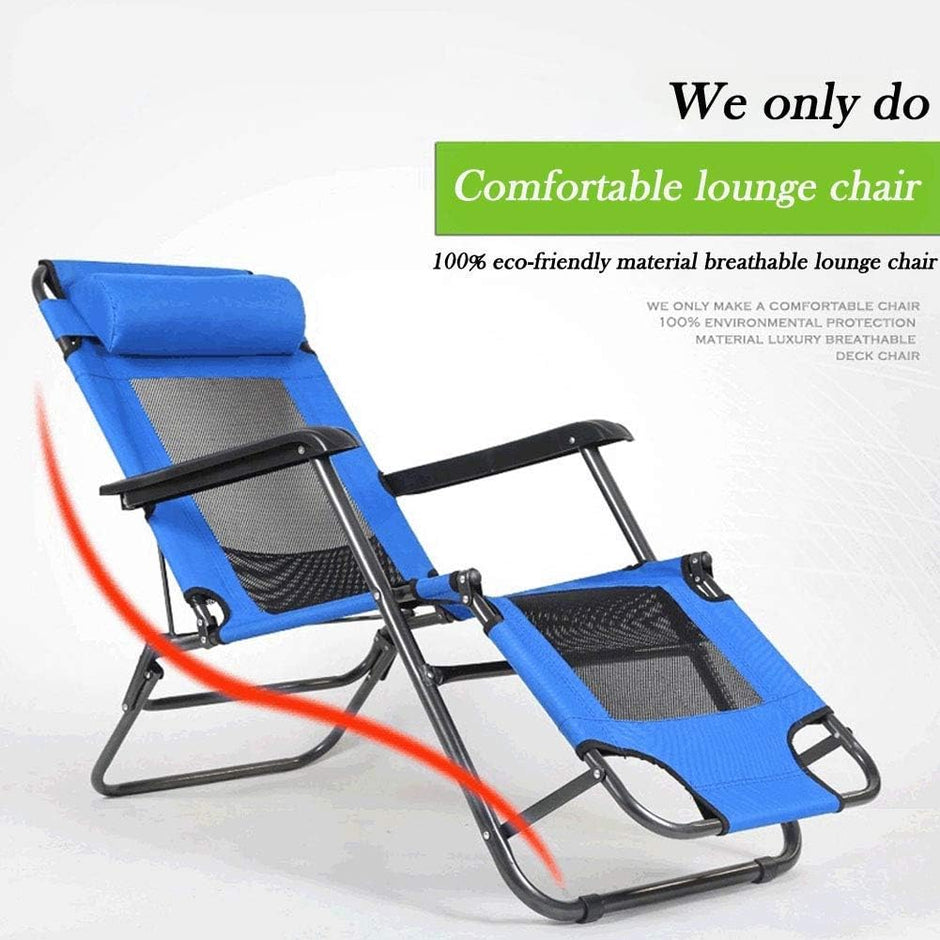 Silla de terraza Silla Gravedad salón reclinable portátil Plegable plegamiento