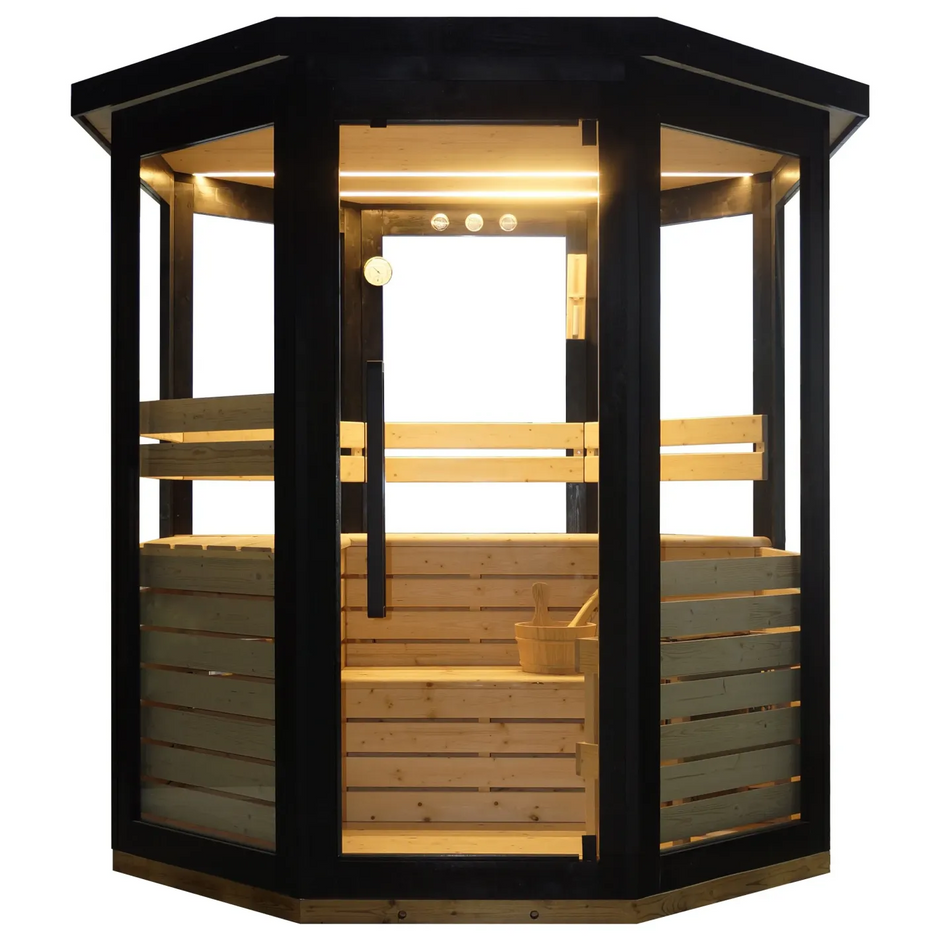 Sauna exterior de vapor para 4/5 personas