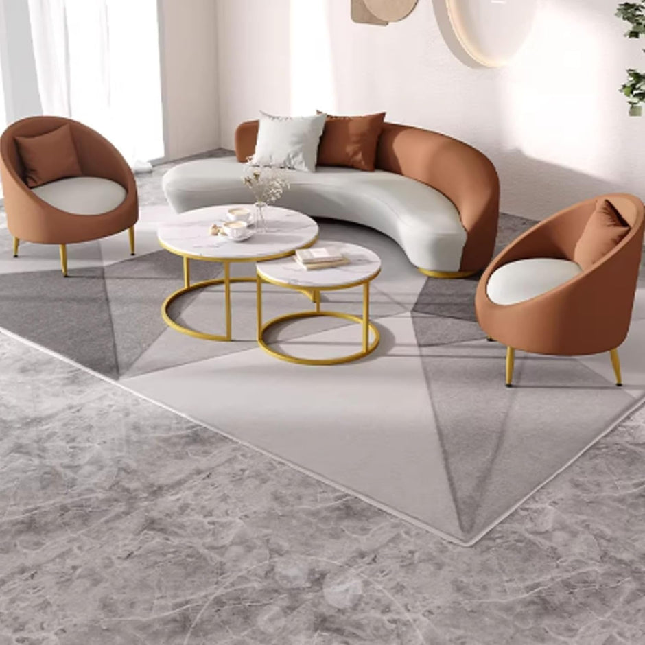 Sofá Curvo de Lujo, Ligero y de Estilo nórdico, Moderno sofá de Tela Minimalista