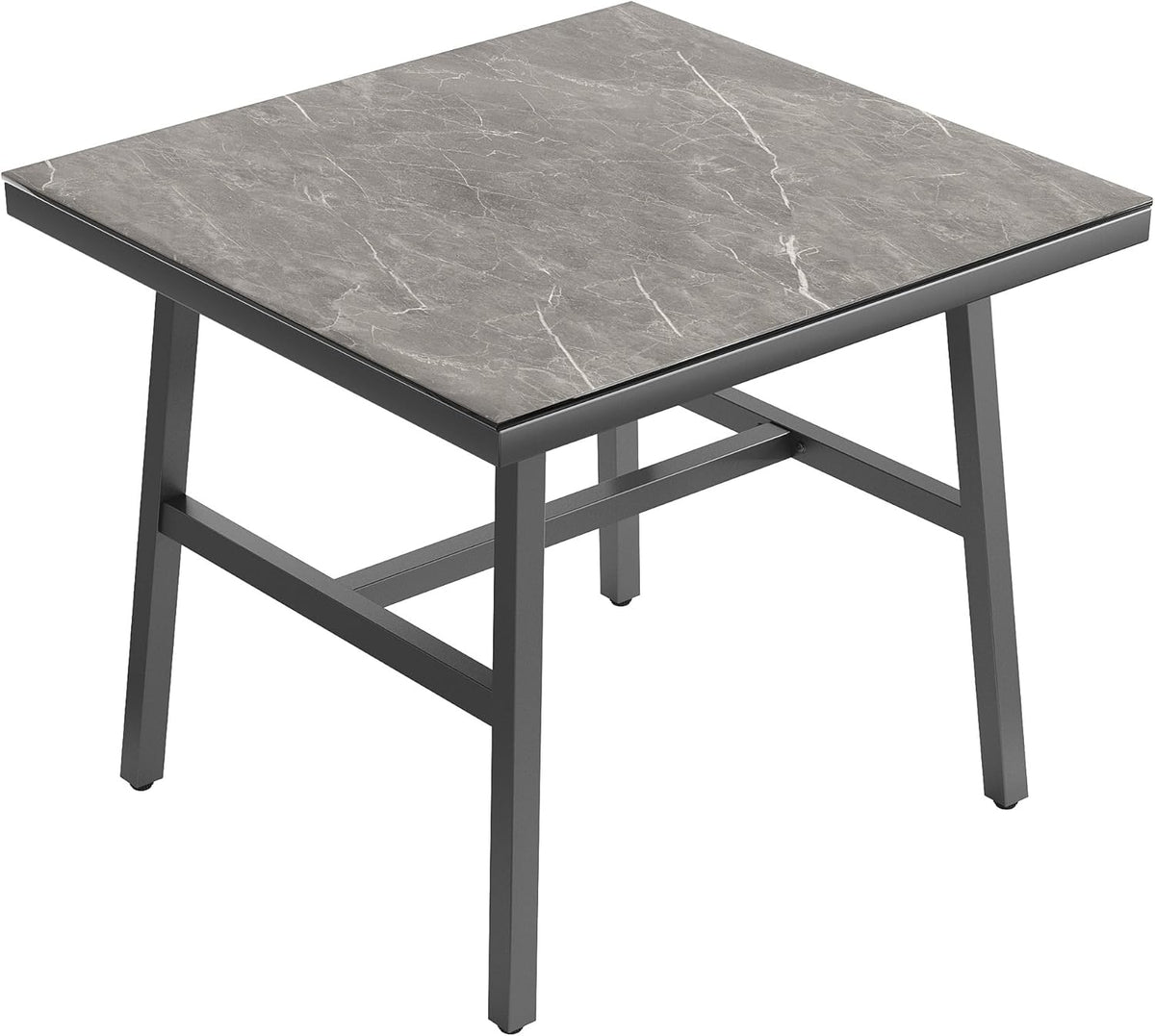 Juego de muebles de jardín de cuerda con estructura de hierro galvanizado