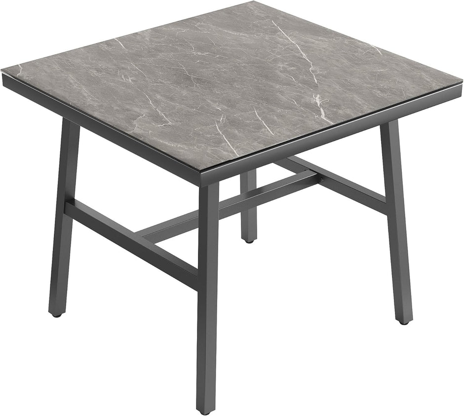 Juego de muebles de jardín de cuerda con estructura de hierro galvanizado