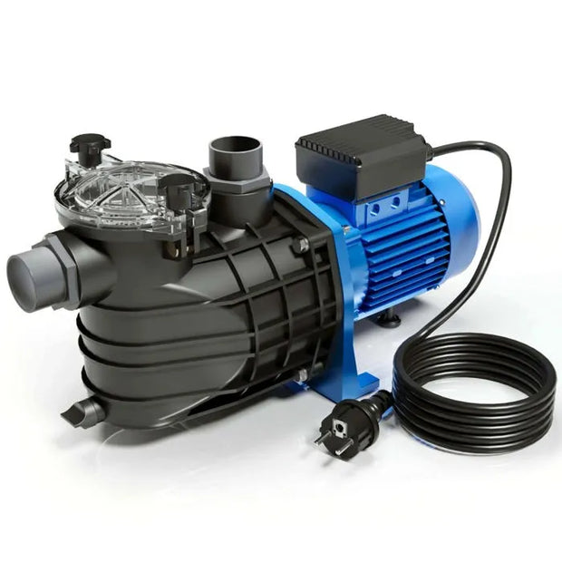 Bomba para piscinas Wiltec 2200 W, caudal 26.400 l/h y altura de impulsión de 18 m