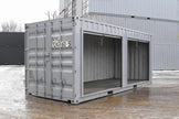Contenedor de Almacenamiento de 20 Pies Con Puertas Enrollables